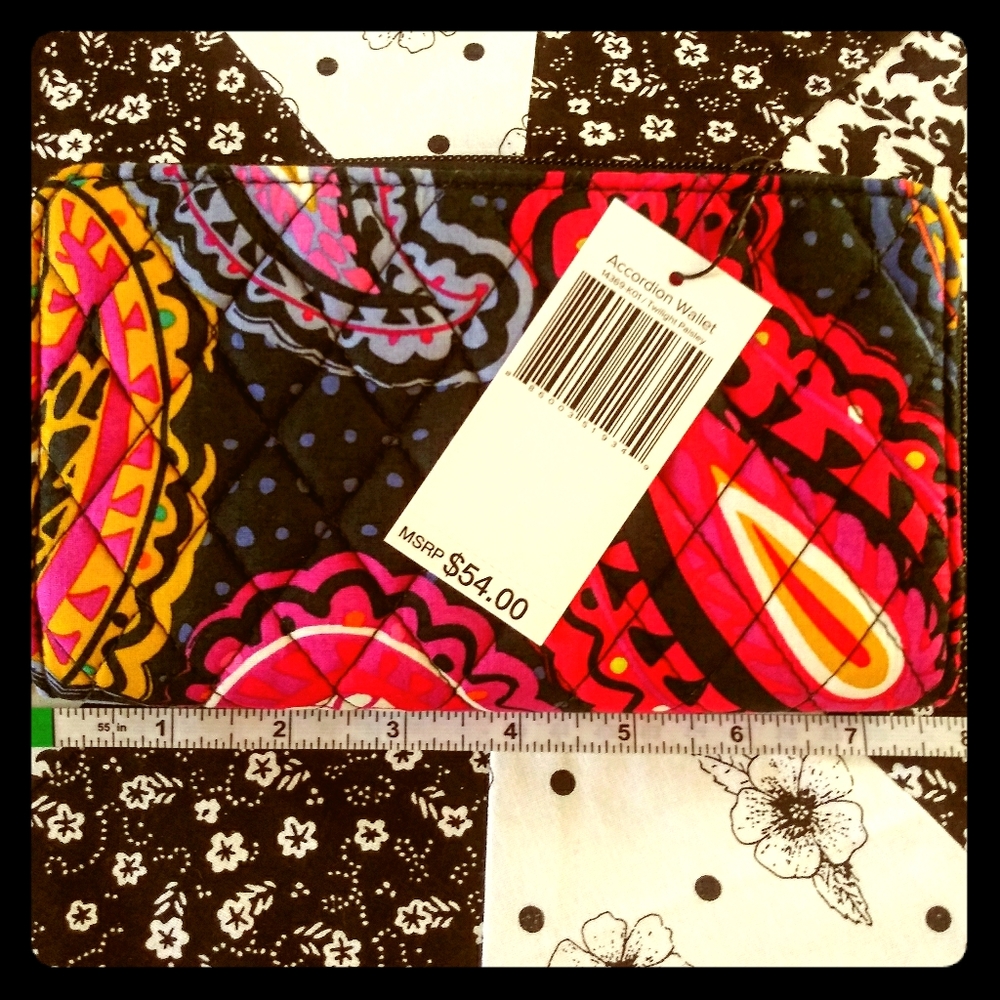 Vera Bradley Accordion Wallet with pencil Case